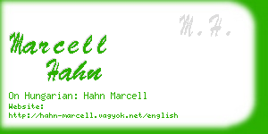 marcell hahn business card